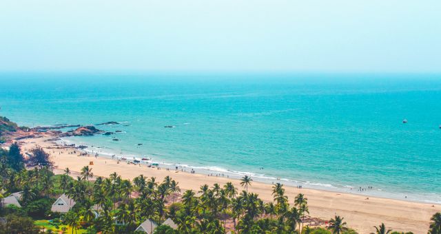 La playa de arena de Drepano, cerca de Igumenitsa