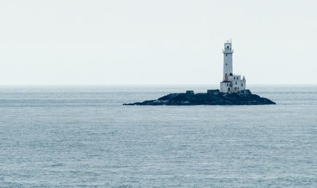 View of the lighthouse in Rosslare, Ireland