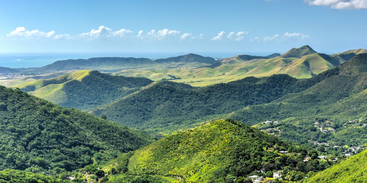 A paisagem natural da ilha de Salina, Ilhas Eólias