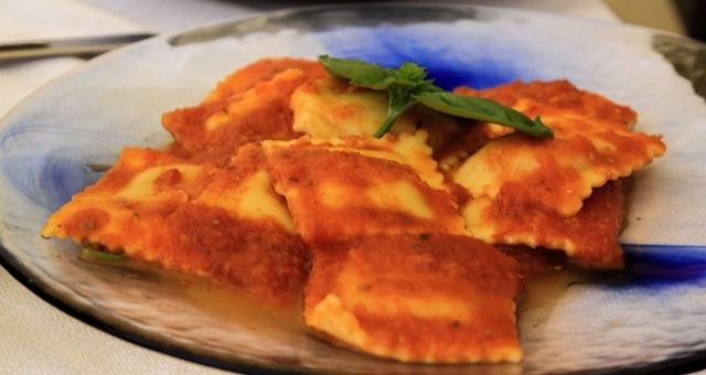 A plate of ravioli alla Gallurese