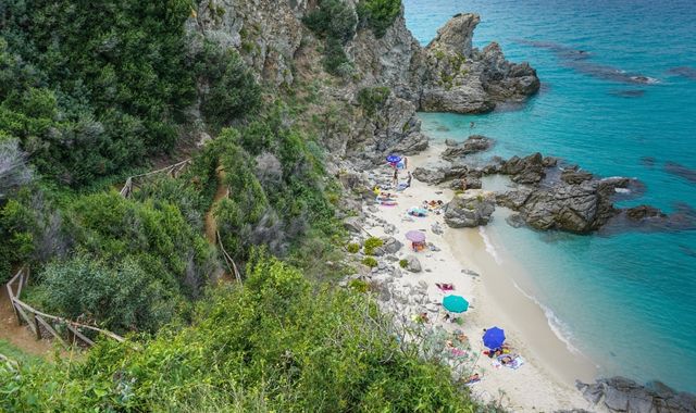 The beach of Marinella, Zambrone, Italy