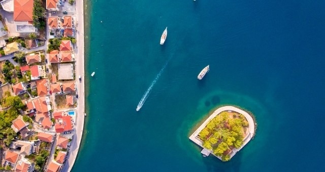 The islet of Lazareto in Vathy