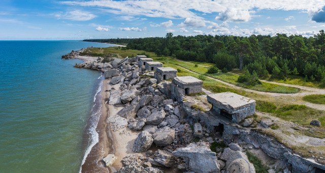 Ruins of the old forts in the northern part of Liepāja