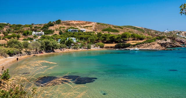 La bellissima spiaggia di Katsadia a Lisso