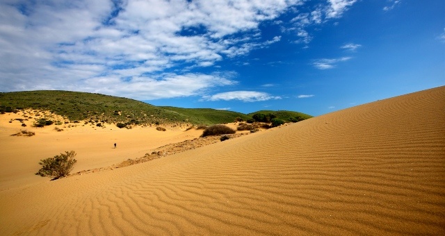 Wüstenähnliche Dünenlandschaft auf Limnos