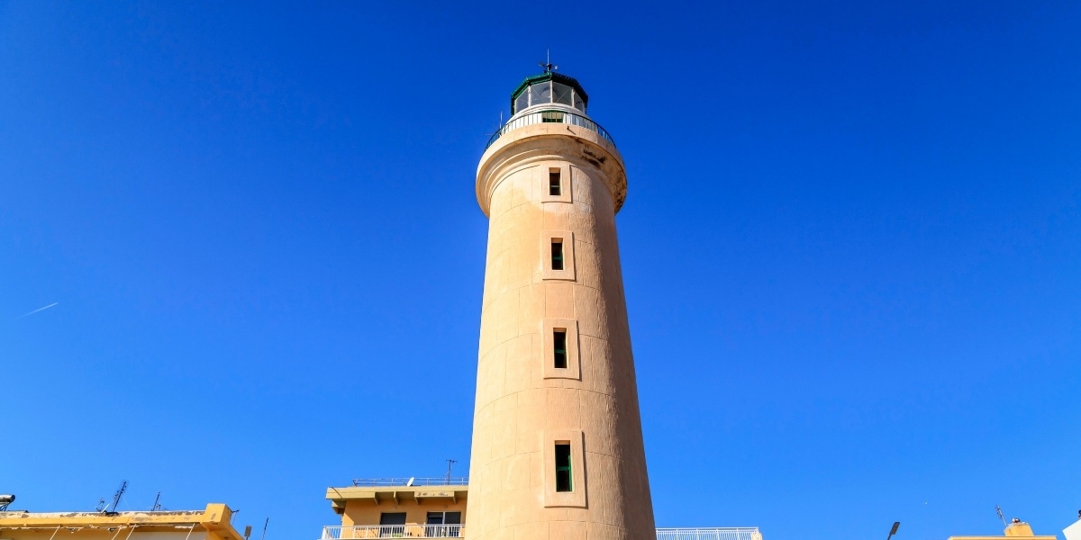 The imposing lighthouse of Alexandroupolis