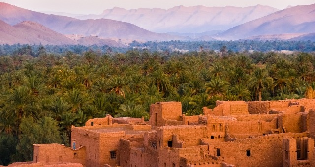 Le village de Tamnougalt au Maroc