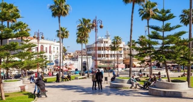 Grand Socco em Tânger, Marrocos 