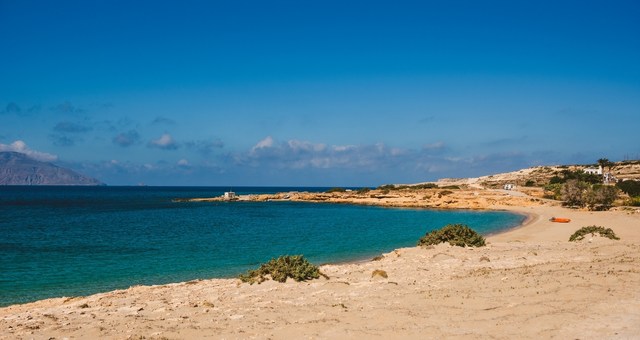 The sandy beach of Pounta close to Neapoli, Laconia