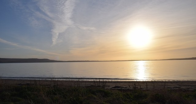 Sunset in Wig Bay on Loch Ryan, Stranraer, Scotland