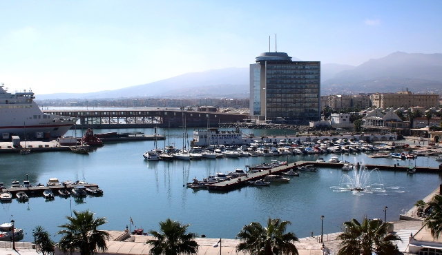 Una parte del porto di Melilla