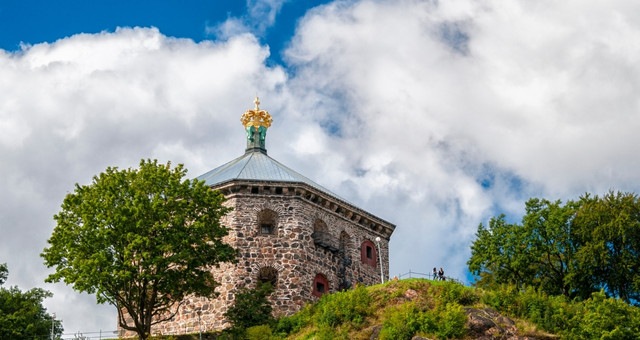 The redoubt of Skansen Kronan in the Haga District in Gothenburg