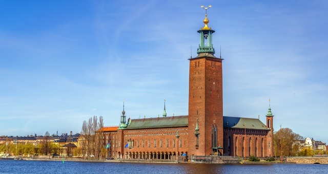 The City Hall of Stockholm in Sweden