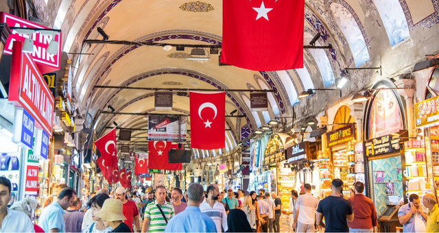 The Grand Bazaar in Marmaris, Turkey