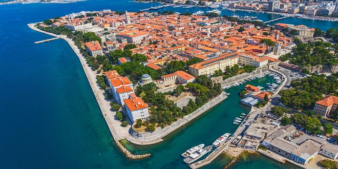 Panoramic view of Zadar