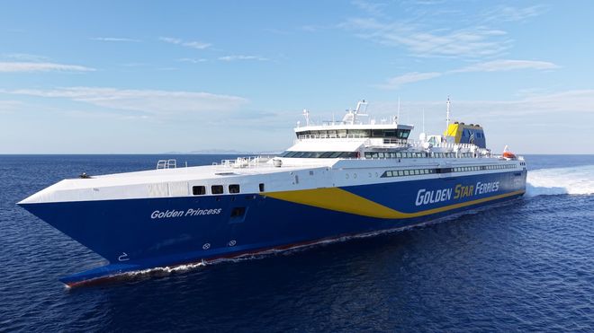 Top view of the ferry