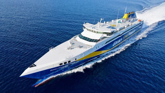 Top view of the ferry