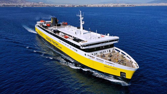 Top view of the ferry