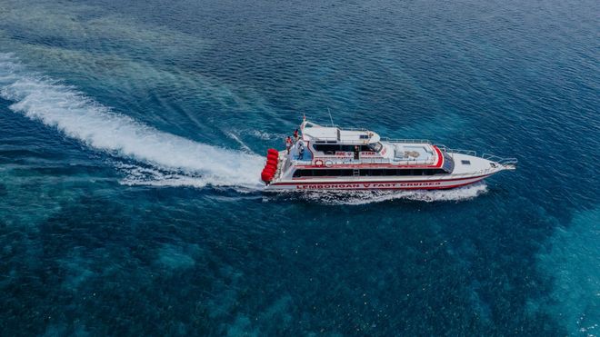 Top view of the ferry