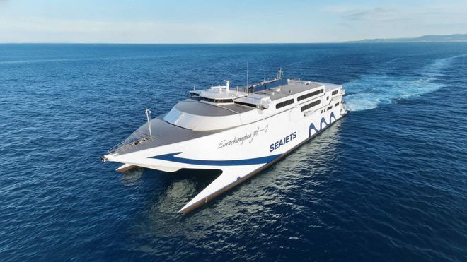 Top view of the ferry
