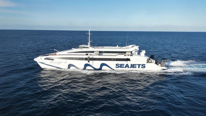Top view of the ferry