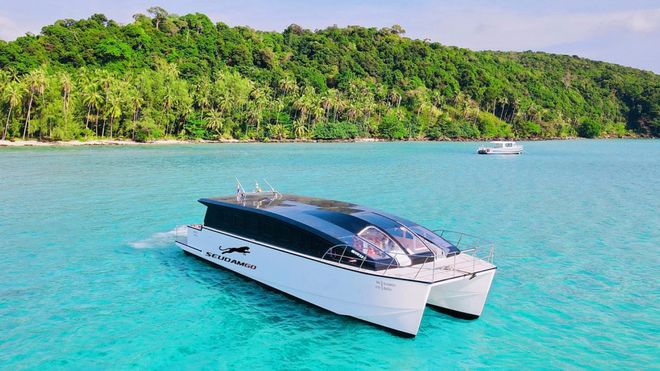 Top view of the ferry