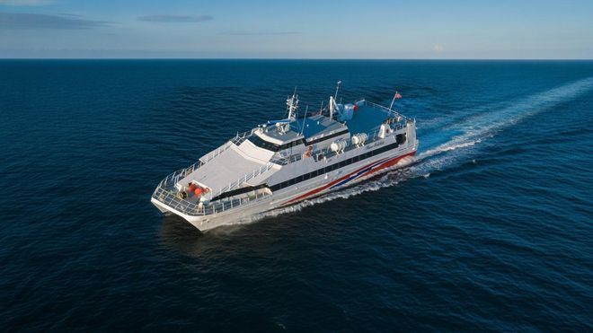 Top view of the ferry